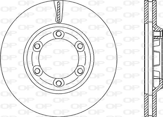 OPEN PARTS Тормозной диск BDR2286.20